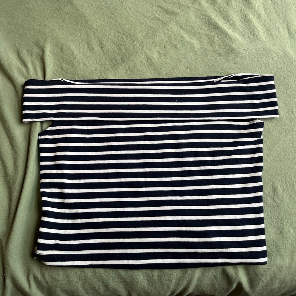 Wild Fable Navy and White Striped Tube Top — Size Medium!!